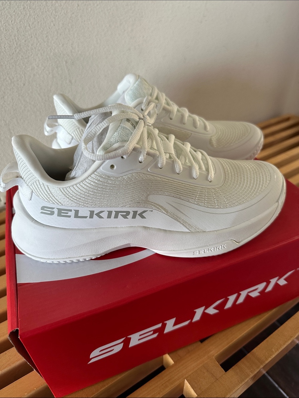 Selkirk Women's White Pickle court sneakers